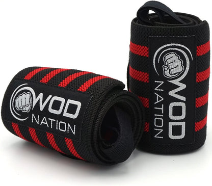 Wrist Wraps for Weightlifting, Professional Gym Wrist Straps W/Thumb Loop, Wrist Wraps for Men & Women, Wrist Support Wraps for Strength Training, Powerlifting & Bodybuilding