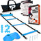 Pro Agility Ladder and Cones - Speed and Agility Training Set with 15 Ft Fixed-Rung Ladder & 12 Cones for Soccer, Football, Sports, Exercise, Workout, Footwork Drills - Includes Heavy Duty Carry Bag